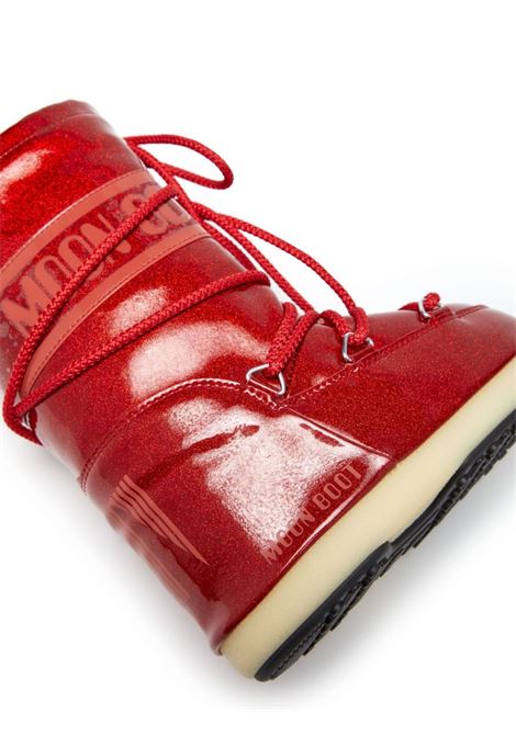 Stivali da neve Icon con glitter in rosso Moon boot kids - bambini MOON BOOT KIDS | 80D3400290KD001